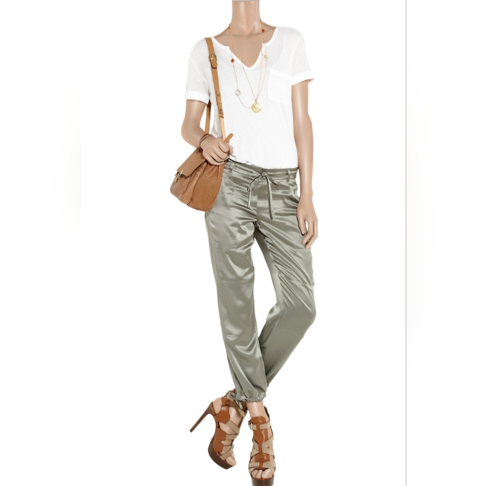 Theory Ranee silk satin pants